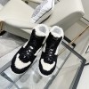 Chanel High Top Shearling Sneakers