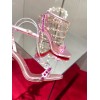 Christian Louboutin So Me 100 Pink Ankle Strap Heel
