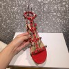 Valentino Garavani Rockstud Red Leather 60mm Sandals