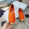 Prada orange cotton drill espadrilles