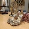 Jimmy Choo 105 Silver Crystal Straps Heels