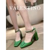 Valentino all green heels