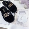 Dior black slippers