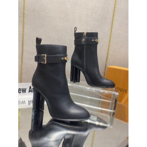 Louis Vuitton black high boots