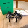 Bottega Veneta Embellished Ankle Strap Black Heel