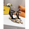 FENDI FIRST Fendace black heels 9.5cm