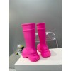 Balenciaga Hot Pink Crocs Boots