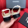 Chanel white flats