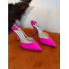 JIMMY CHOO Pink Saeda 100 Hotfix Heels