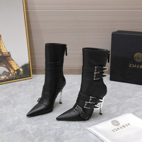 Versace black boots