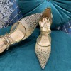 Christian Louboutin Beige Mesh Follies Strass heels