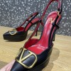 Valentino Garavani VLogo Black Slingback Heels 10cm