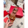 Valentino Garavani VLogo brown sandals 9cm