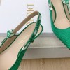 Dior J'adior Slingback Heels Green 6.5cm