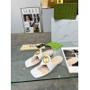 Gucci White Blondie thong sandal