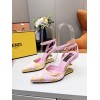 FENDI FIRST Fendace pink heels 9.5cm