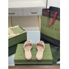 Gucci GG Pink Canvas Sandals