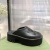 GUCCI Off-White Black Rubber GG Loafers