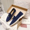 Lora Piana blue suede flats