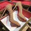 Christian Louboutin Spikes Beige Pump Heel