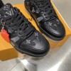 Louis Vuitton Monogram Eclipse Trainer black shoes