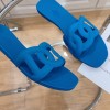 Hermes Aloha blue sandals