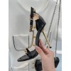 Tom Ford Padlock Chain Black patent heels