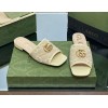 Gucci GG Yellow Canvas Sandals