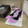 Versace purple patent leather heels