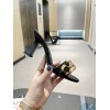 Versace black heeled sandals