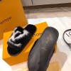 LV Slippers black