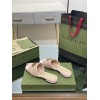 Gucci GG Pink Canvas Sandals