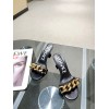Versace black heeled sandals