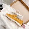 Lora Piana yellow suede flats