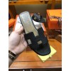 Hermes slipper grain leather