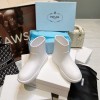 Prada rubber white boots