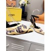 FENDI FIRST Fendace black heels 9.5cm