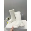 Balenciaga White Crocs High Boots