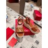 Valentino Garavani VLogo brown sandals 9cm