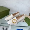 Gucci white flat