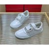 Roger Vivier Very Vivier Strass Buckle White Sneakers