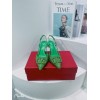 Valentino green crystal heels 7.5cm