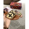 LV slippers Raffia Black