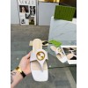 Gucci White Blondie thong sandal