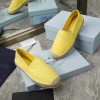 Prada Yellow cotton drill espadrilles