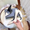 YSL Patent White Heels 10cm
