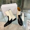 Dior Retro Pattern Cut Leather Boots
