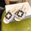 Manolo Blahnik White Marta Crystal Buckle Silk Sandals