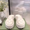GUCCI Off-White Rubber GG Loafers