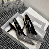 Dior J'Adior Slingback Silver Strass Heels ( 2cm/ 6.5cm/ 9cm)